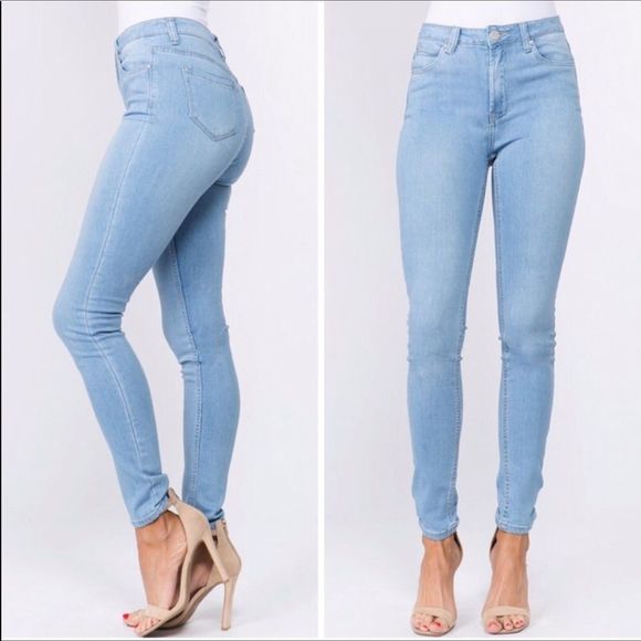 High Waisted Skinny Jeans - Picture 2 of 4